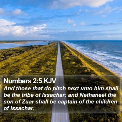 Numbers 2:5 KJV Bible Verse Image