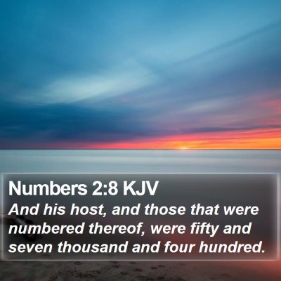 Numbers 2:8 KJV Bible Verse Image