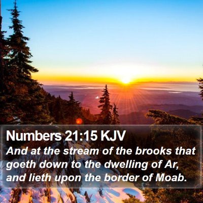 Numbers 21:15 KJV Bible Verse Image