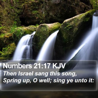 Numbers 21:17 KJV Bible Verse Image