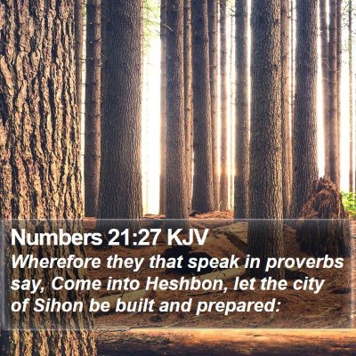 Numbers 21:27 KJV Bible Verse Image