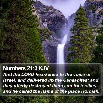 Numbers 21:3 KJV Bible Verse Image