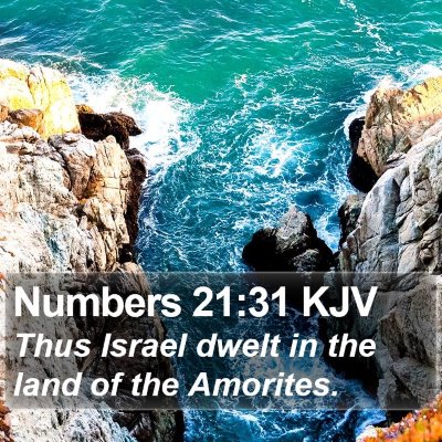 Numbers 21:31 KJV Bible Verse Image