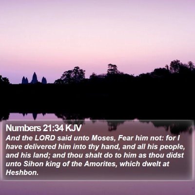 Numbers 21:34 KJV Bible Verse Image