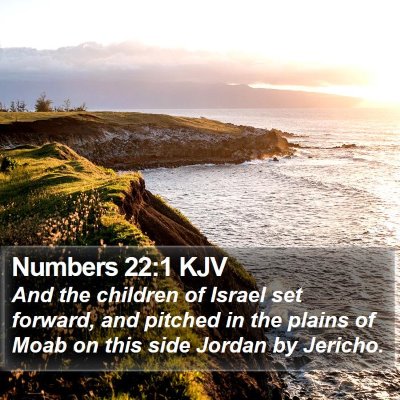 Numbers 22:1 KJV Bible Verse Image