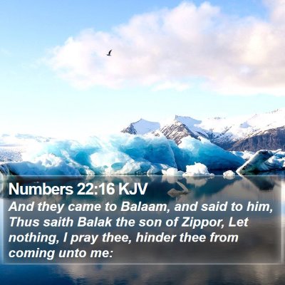 Numbers 22:16 KJV Bible Verse Image