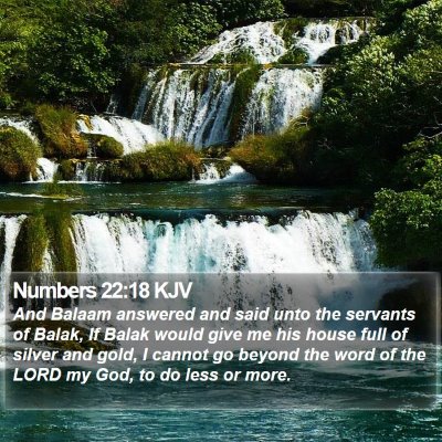 Numbers 22:18 KJV Bible Verse Image