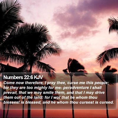 Numbers 22:6 KJV Bible Verse Image