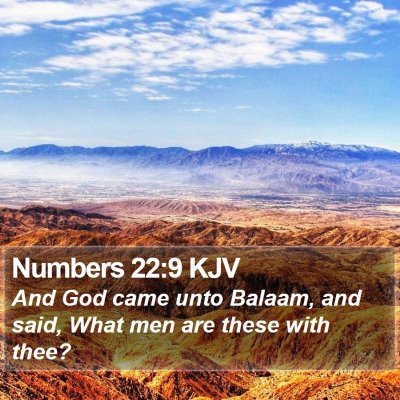 Numbers 22:9 KJV Bible Verse Image