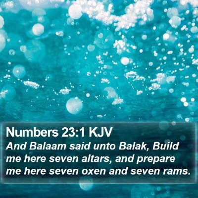 Numbers 23:1 KJV Bible Verse Image