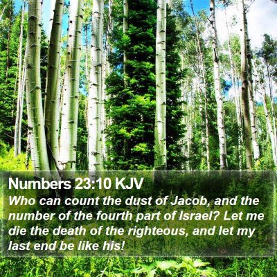 Numbers 23:10 KJV Bible Verse Image