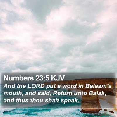 Numbers 23:5 KJV Bible Verse Image