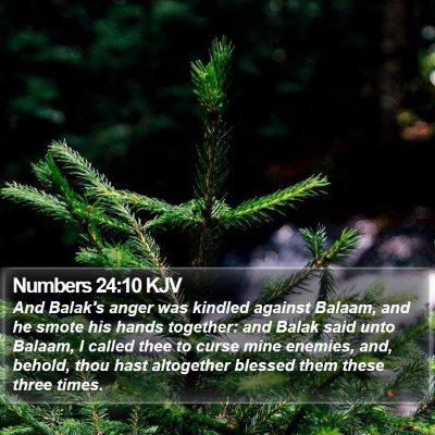 Numbers 24:10 KJV Bible Verse Image