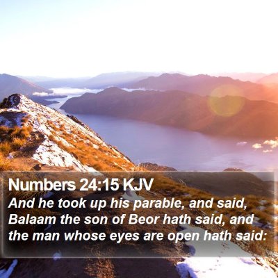 Numbers 24:15 KJV Bible Verse Image