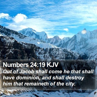 Numbers 24:19 KJV Bible Verse Image