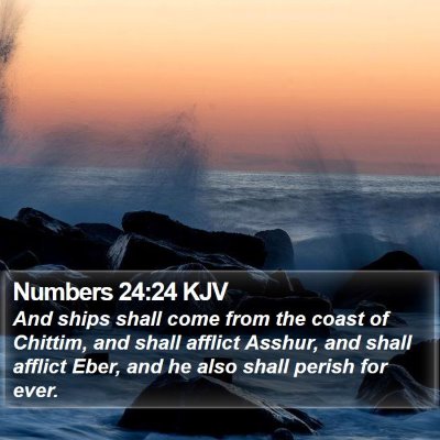 Numbers 24:24 KJV Bible Verse Image