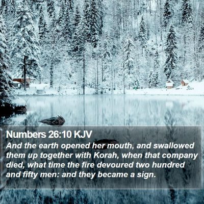 Numbers 26:10 KJV Bible Verse Image