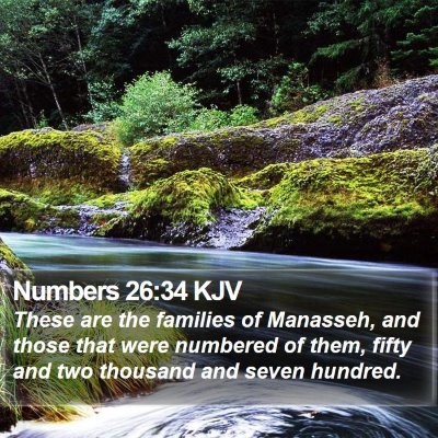 Numbers 26:34 KJV Bible Verse Image