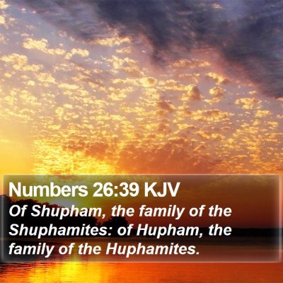 Numbers 26:39 KJV Bible Verse Image