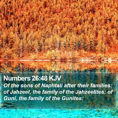 Numbers 26:48 KJV Bible Verse Image