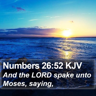 Numbers 26:52 KJV Bible Verse Image