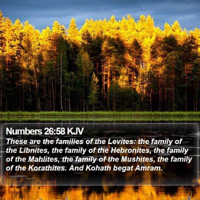 Numbers 26:58 KJV Bible Verse Image