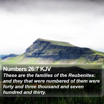 Numbers 26:7 KJV Bible Verse Image