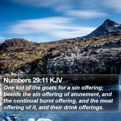 Numbers 29:11 KJV Bible Verse Image
