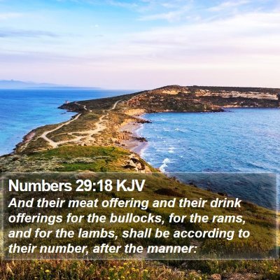 Numbers 29:18 KJV Bible Verse Image