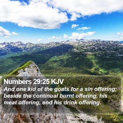 Numbers 29:25 KJV Bible Verse Image