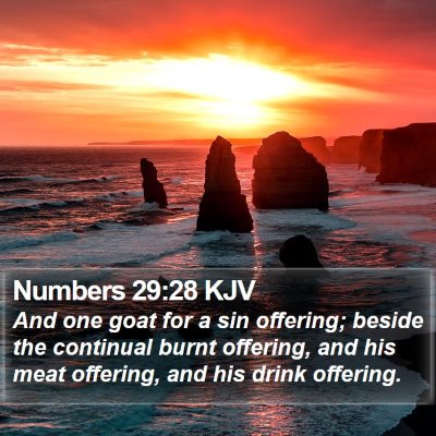 Numbers 29:28 KJV Bible Verse Image