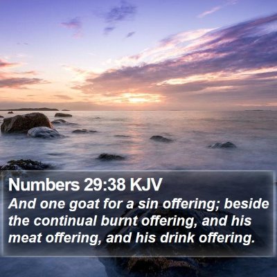 Numbers 29:38 KJV Bible Verse Image