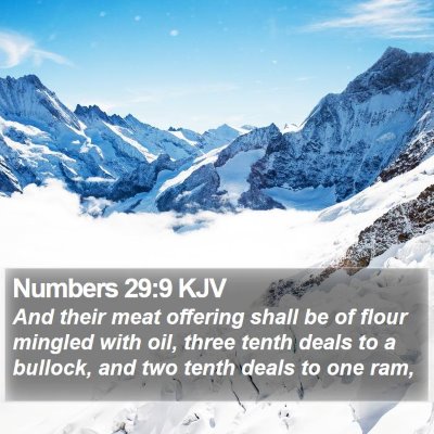 Numbers 29:9 KJV Bible Verse Image