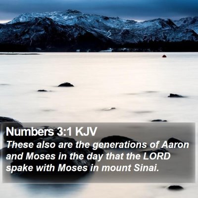 Numbers 3:1 KJV Bible Verse Image
