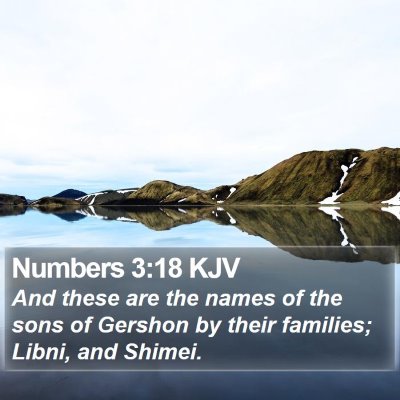 Numbers 3:18 KJV Bible Verse Image