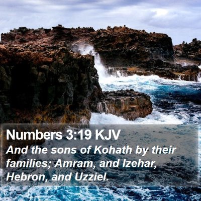 Numbers 3:19 KJV Bible Verse Image