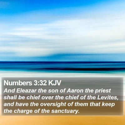 Numbers 3:32 KJV Bible Verse Image