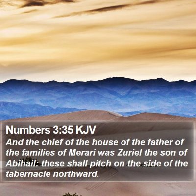 Numbers 3:35 KJV Bible Verse Image