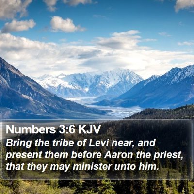 Numbers 3:6 KJV Bible Verse Image