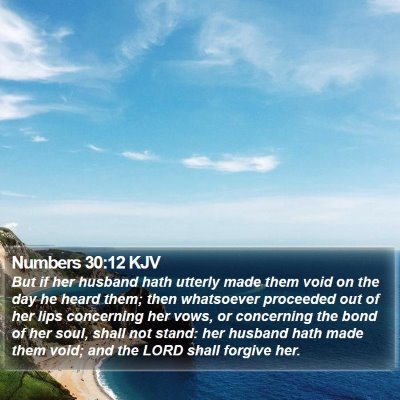 Numbers 30:12 KJV Bible Verse Image