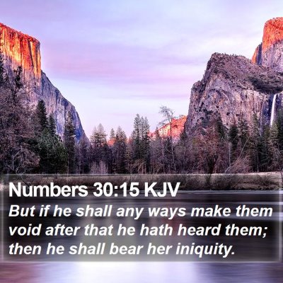 Numbers 30:15 KJV Bible Verse Image