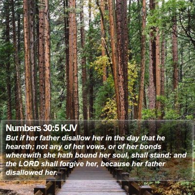 Numbers 30:5 KJV Bible Verse Image