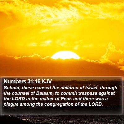 Numbers 31:16 KJV Bible Verse Image