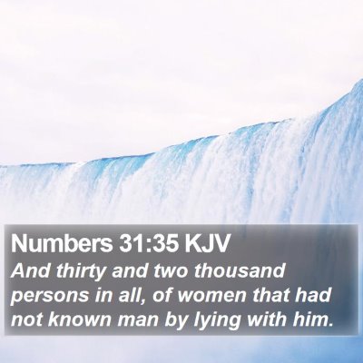Numbers 31:35 KJV Bible Verse Image