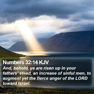 Numbers 32:14 KJV Bible Verse Image