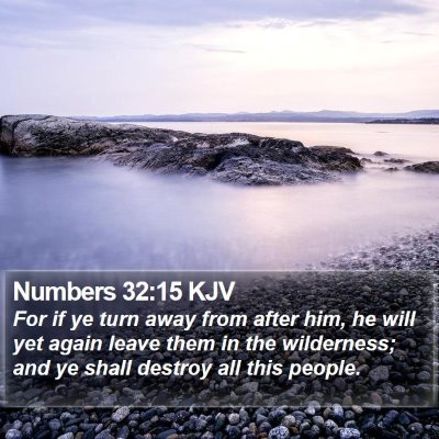 Numbers 32:15 KJV Bible Verse Image