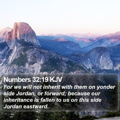Numbers 32:19 KJV Bible Verse Image