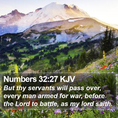 Numbers 32:27 KJV Bible Verse Image