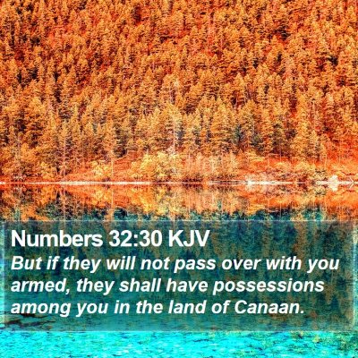 Numbers 32:30 KJV Bible Verse Image