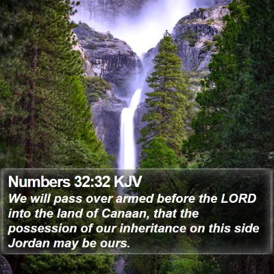 Numbers 32:32 KJV Bible Verse Image